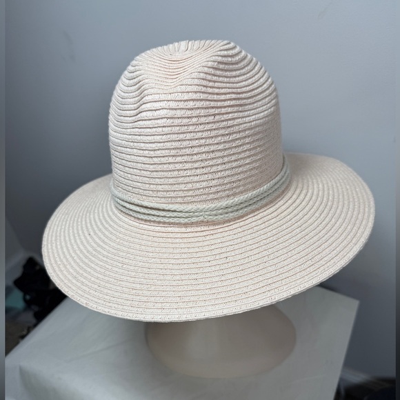 Revolve x Ale by Alessandra Mariella Blush Straw Fedora Rancher Hat - Picture 7 of 12
